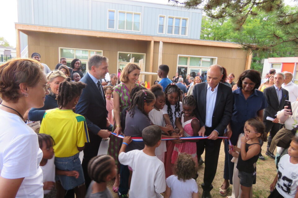 Les enfants ont activement participé à l'inauguration du nouvel accueil de loisirs.